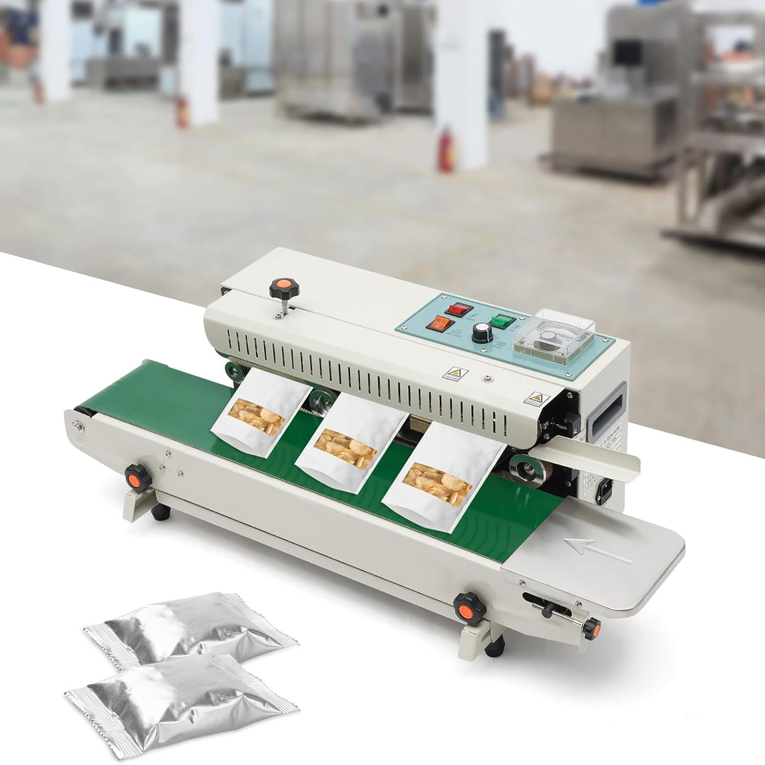 Automatische Versiegelungsmaschine, Folienschweissgeräte für Plastikbeutel | 500W 220V FR-900, 0.02-