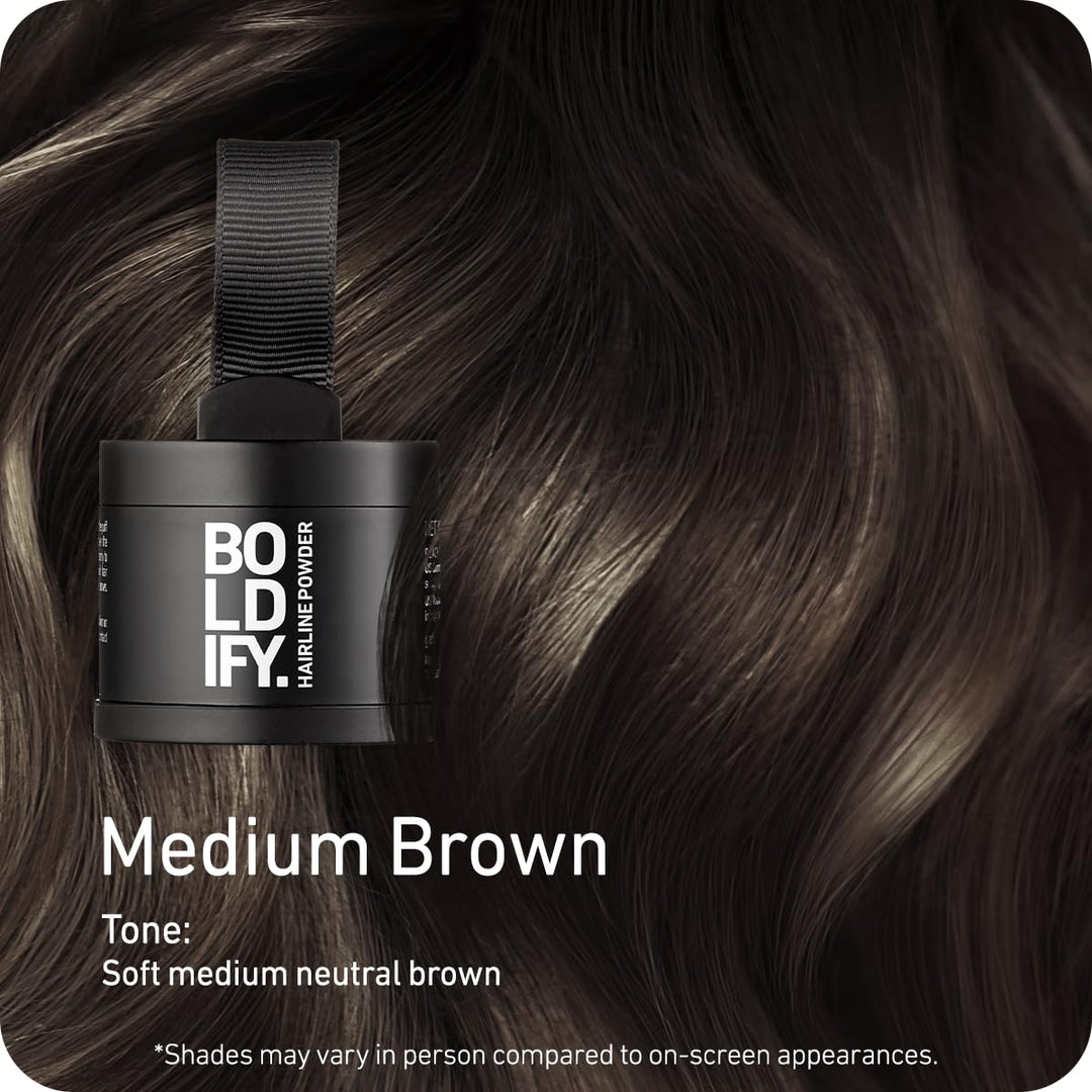 BOLDIFY Ansatzpuder 4g - Haar Concealer zur Haarverdichtung für Frauen und Männer, Grauabdeckung für