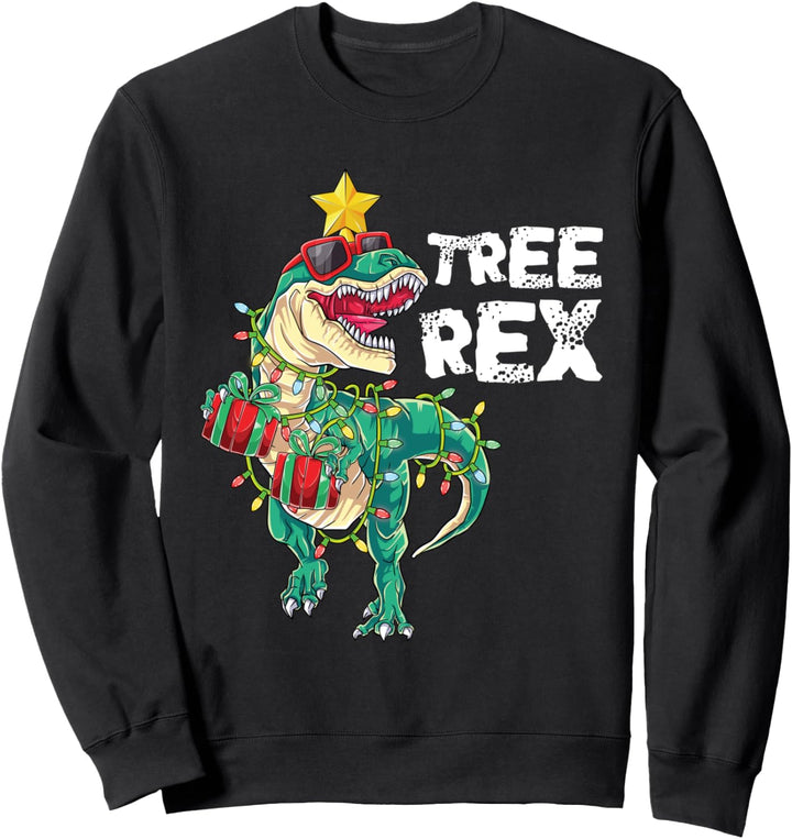 Lustiges Tree Rex Weihnachten T-Rex Dinosaurier Dino Sweatshirt