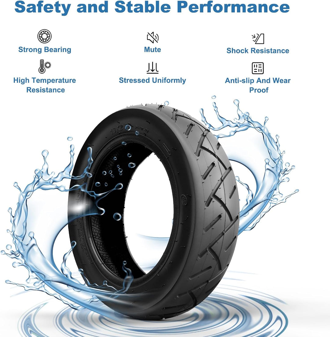 OUXI E-Scooter Reifen 10x2,50 Ersatzschlauch+Reifen 10 Zoll E Scooter Verdickter Schlauch60/70-6.5 E