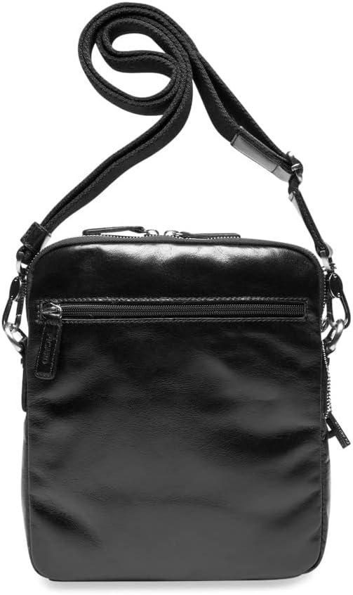 Picard Herren Schultertasche BUDDY aus Wasserbüffelleder Klein | mit Reissverschluss | Schultertasch