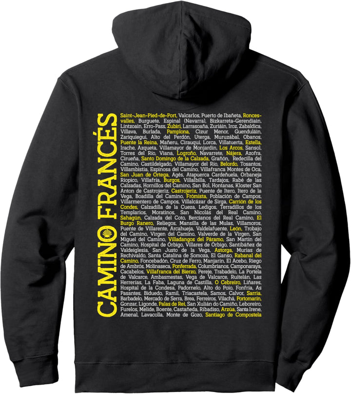 Camino de Santiago de Compostela Jakobsweg Etappen Pilgern Pullover Hoodie