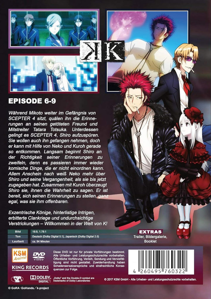 K - Episode 06-09, DVD