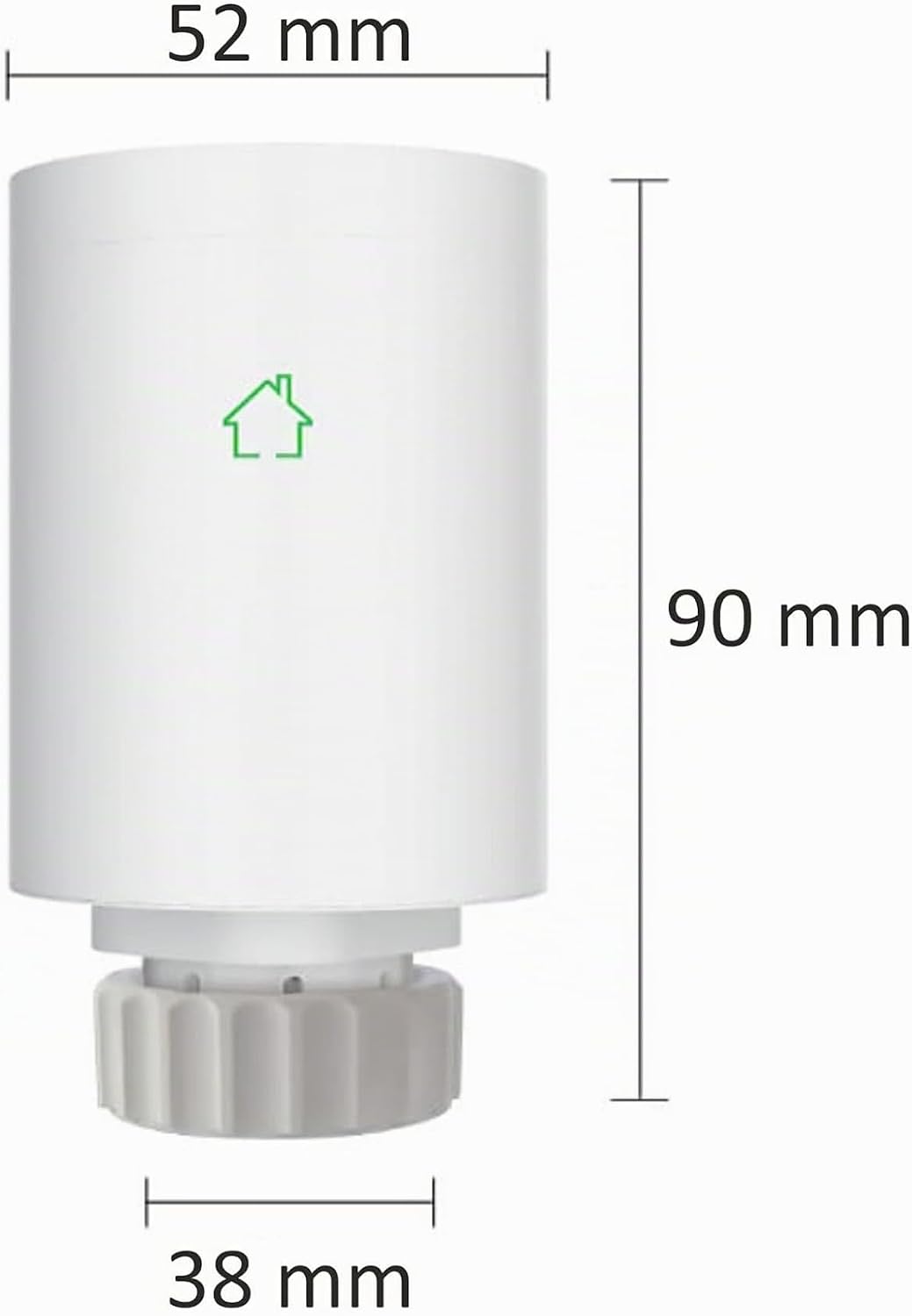 Automat-on Set für Fussbodenheizung mit 8X Smart Heizkörperthermostat und Zigbee Thermostat Fussbode