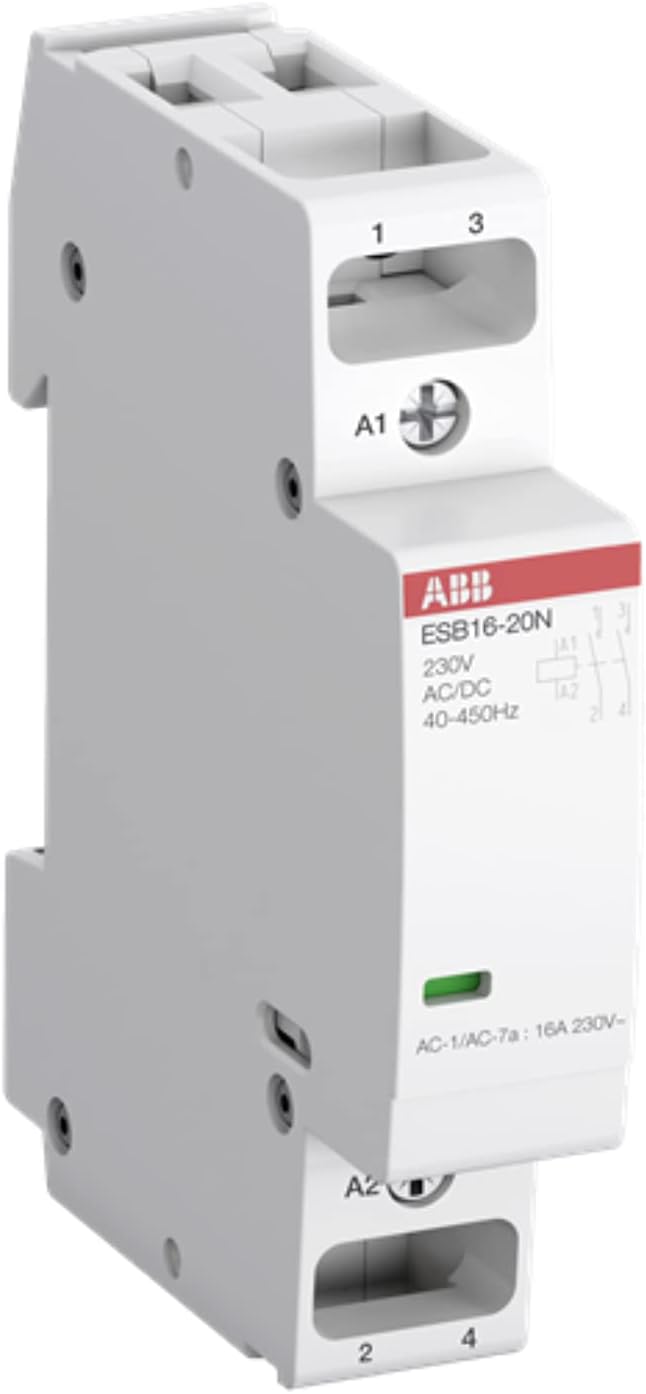 ABB ESB16-11N-01 ESB Leistungsschütz / 24 V Spule, 2 -polig 1 Schliesser, 1 Öffner / 16 A, Sicherhei