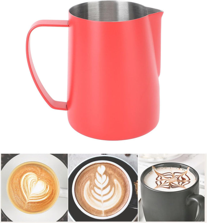 Milchaufschäumkrug, 480 Ml, Espresso-Dampfkrug, Edelstahl-Milchkännchen, Milchaufschäumbecher, Milch