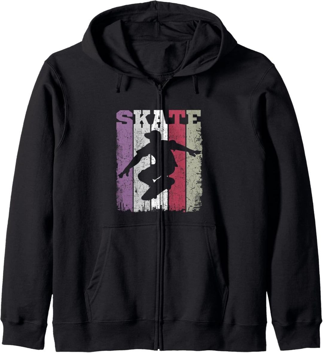 Skate Retro Vintage Skateboarding Skater Girl Boy Kapuzenjacke