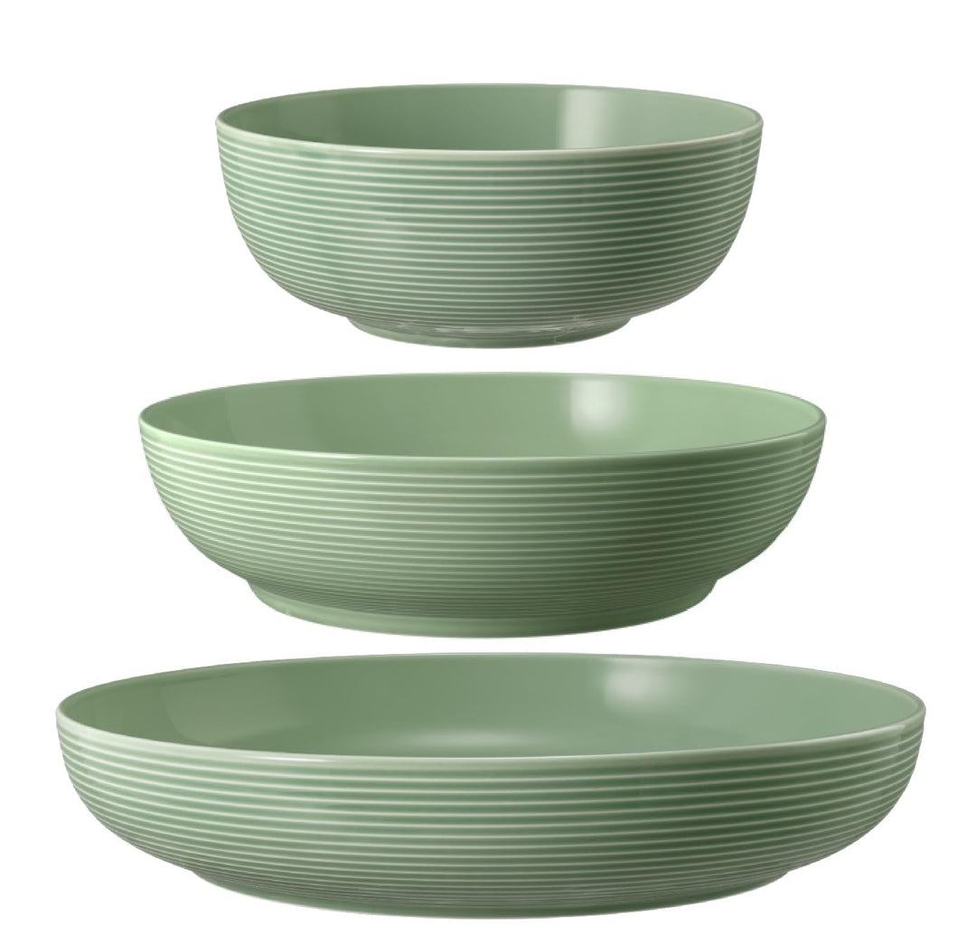 Seltmann Weiden Beat Salbeigrün Foodbowl Set 3tlg. 20/25/28 cm