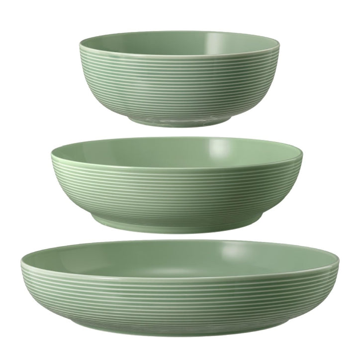 Seltmann Weiden Beat Salbeigrün Foodbowl Set 3tlg. 20/25/28 cm
