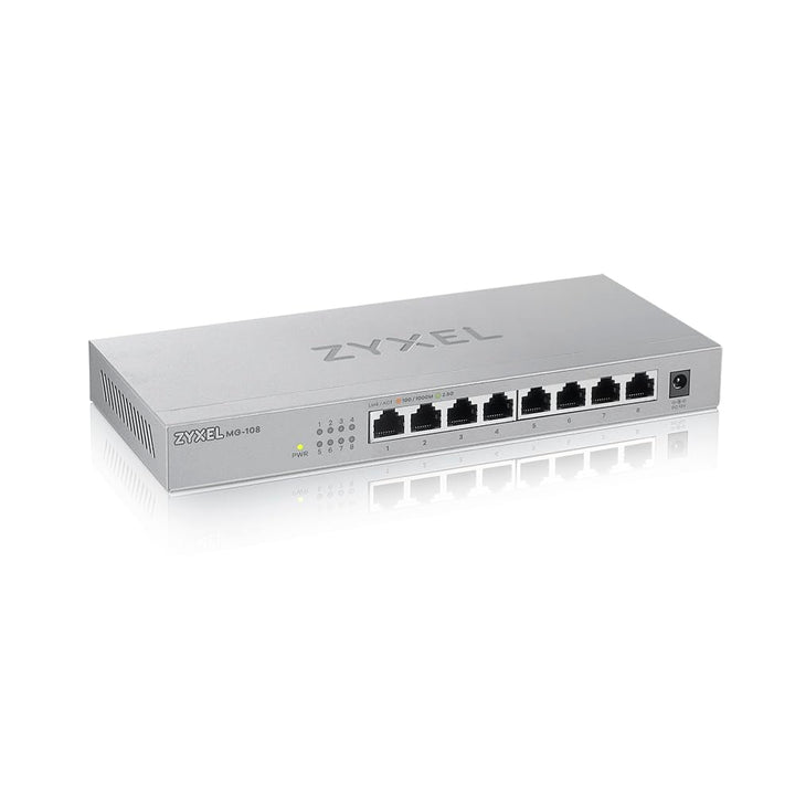 Zyxel 2,5G Multi-Gigabit Unmanaged Switch mit acht Ports für Home Entertainment oder SOHO-Netzwerke