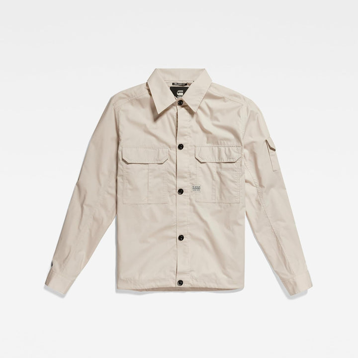 G-Star Herren 2 Pocket Relaxed Shirt S Beige (Whitebait D22967-d308-1603), S Beige (Whitebait D22967