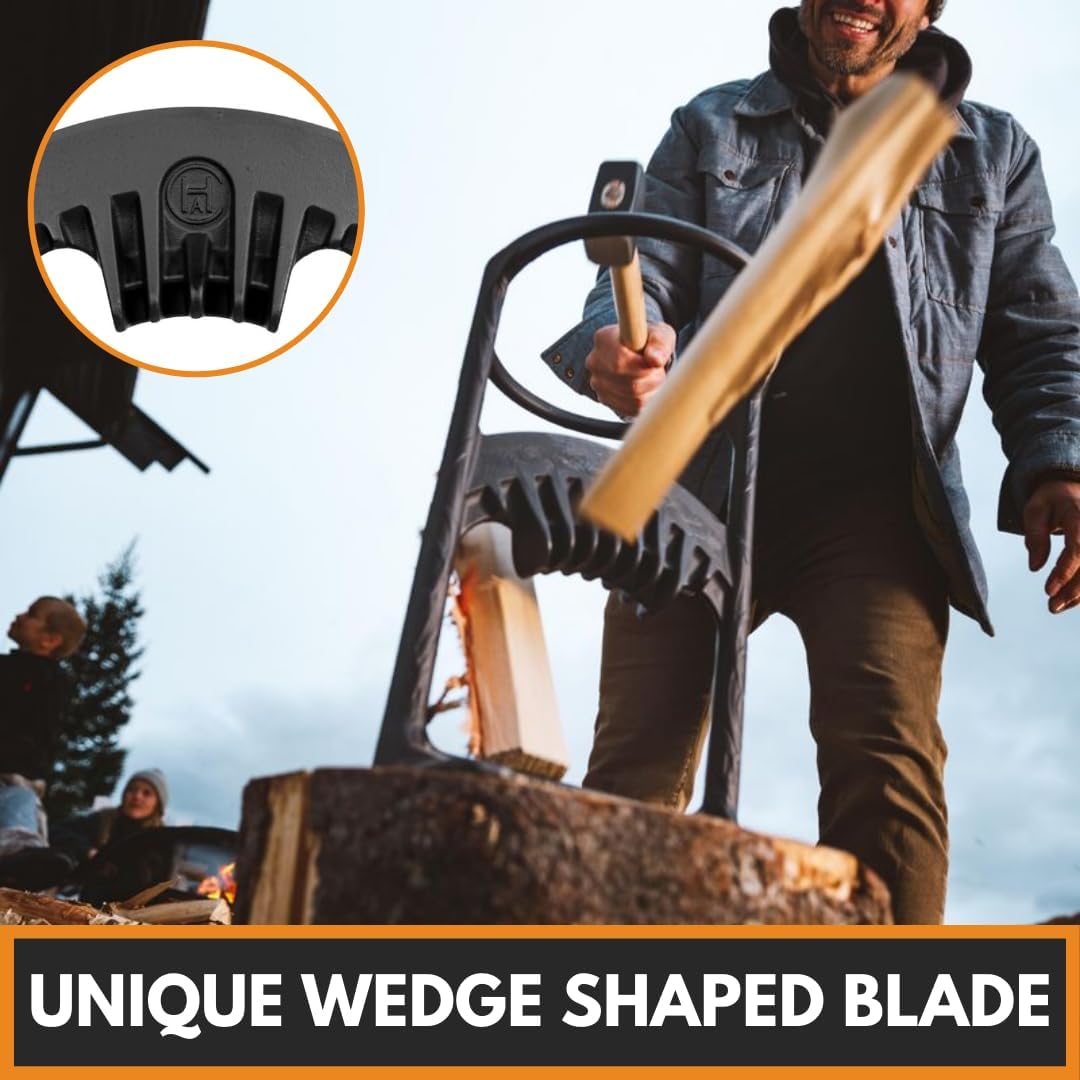 Kindling Cracker Original Manueller Holzspalter für Anzündholz aus Gusseisen | Sicherer Anmachholzsp