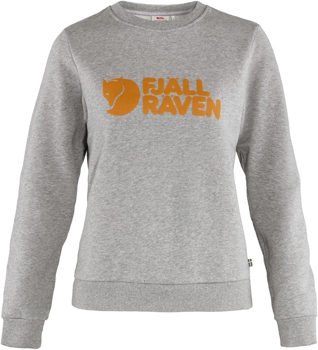 Fjallraven Damen Logo Sweatshirt M Grey-melange, M Grey-melange