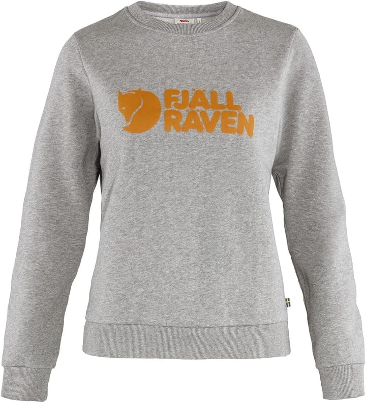 Fjallraven Damen Logo Sweatshirt M Grey-melange, M Grey-melange