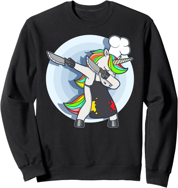 Unicorn Dabbing Bester Koch Geschenk Fun Sweatshirt