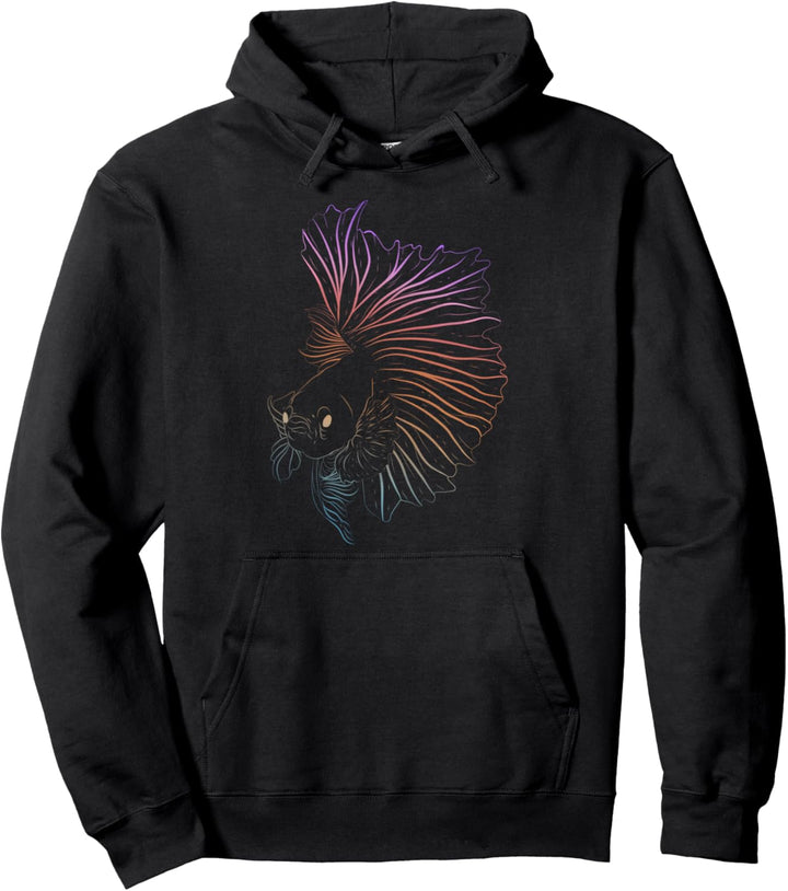 Meeresbewohner Aquarium Siamesischer Kampffisch Betta Fisch Pullover Hoodie