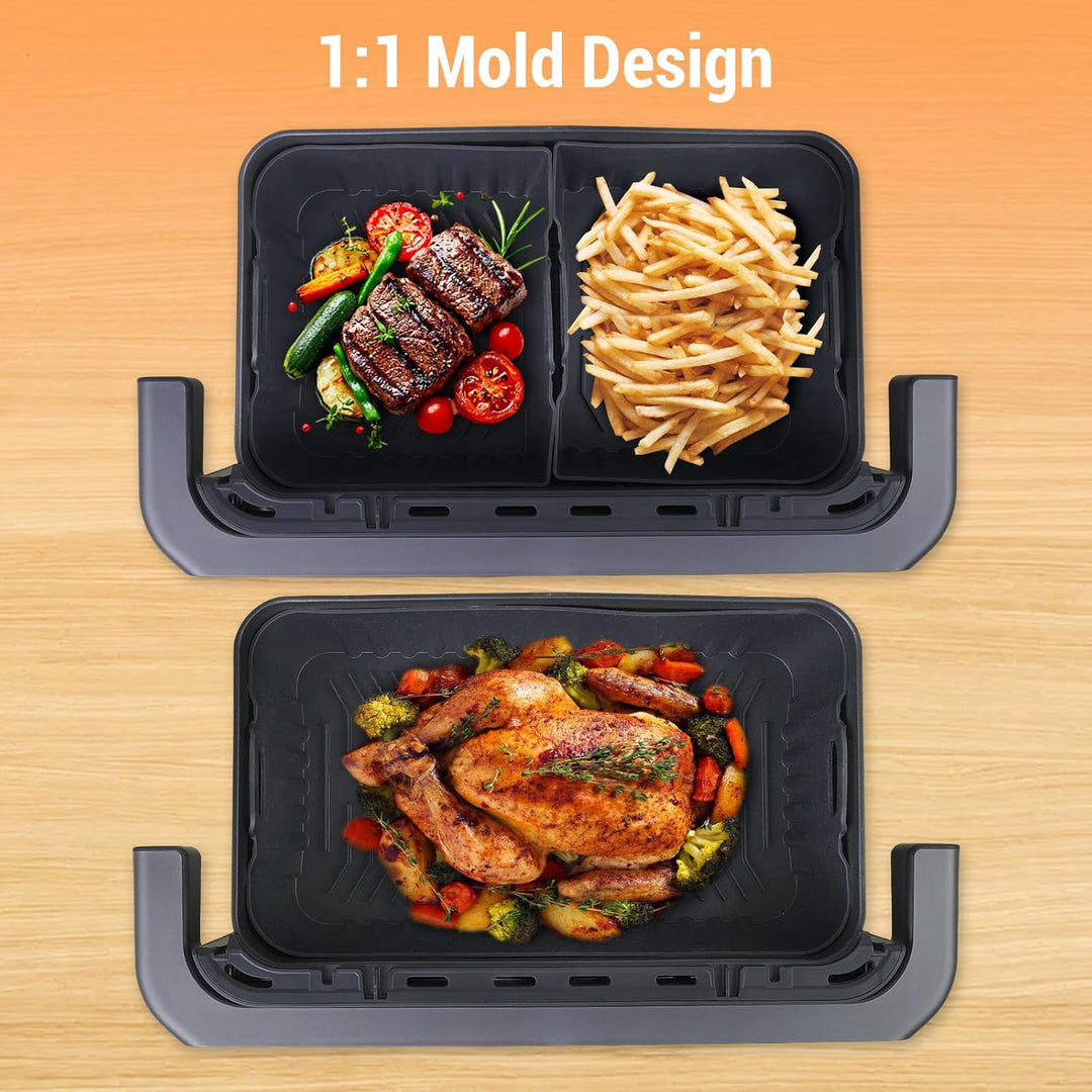 ENSINE Airfryer Zubehör für COSORI Dual Blaze TwinFry 10L，Heissluftfritteuse Zubehör für Ninja Foodi