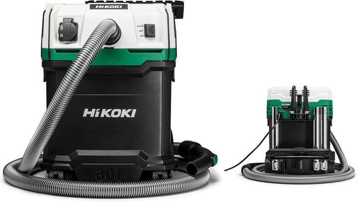 Hikoki Nass- und Trockensauger - 1200 W, 30 L, L-Klasse, Kompakt und Leicht, Manuelle Filterreinigun