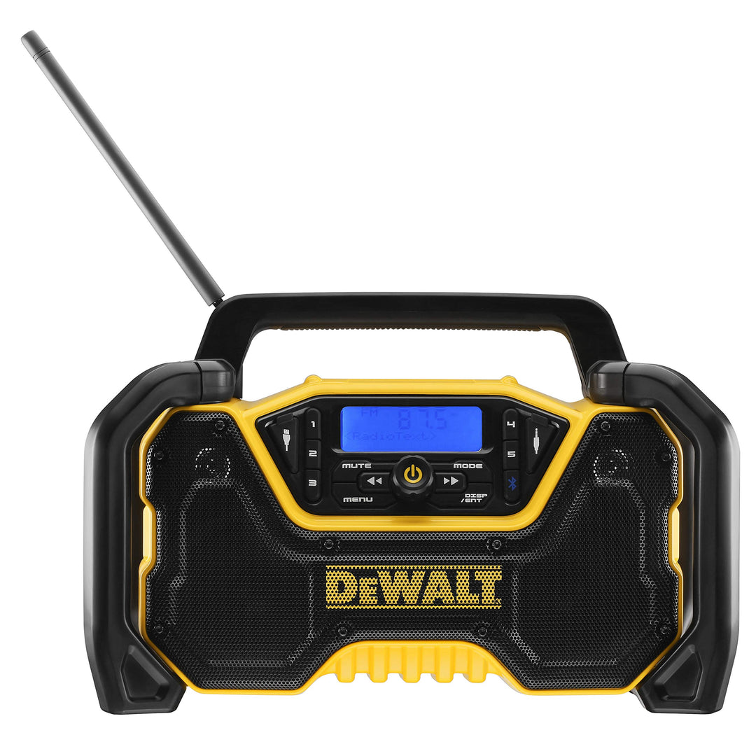 Dewalt XR Akku- und Netz-Radio DCR029 (DAB+ und FM Stereo Radio, extrem Robustes Gehäuse, mit Blueto