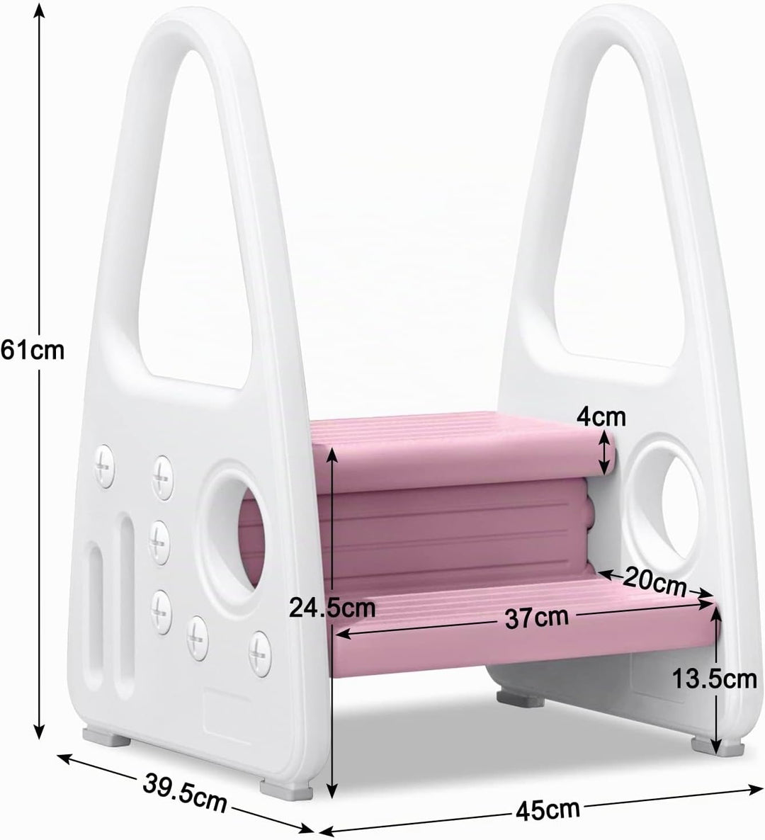 YRHome Kinder Tritthocker Trittschemel 2 stufiger Lernturm Kinderschemel Kleinkind Trittstufe Tritth