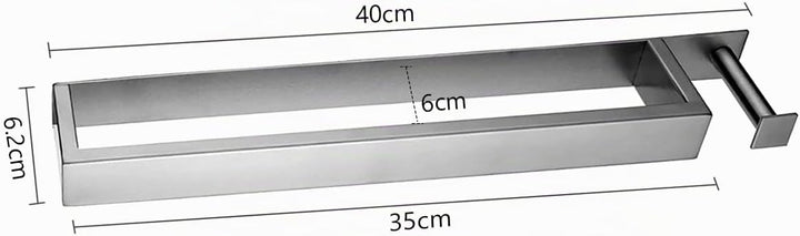 CCKOLE Handtuchhalter Ohne Bohren Gebürstet Silber, Handtuchstange Bad 304 Edelstahl, Gästehandtuchh