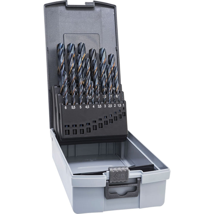 ALPEN Spiralbohrer Set Sprint Master (ø 1-13 mm, HSS Spiralbohrer kurz, DIN 338 RN, Bohrer für Stahl