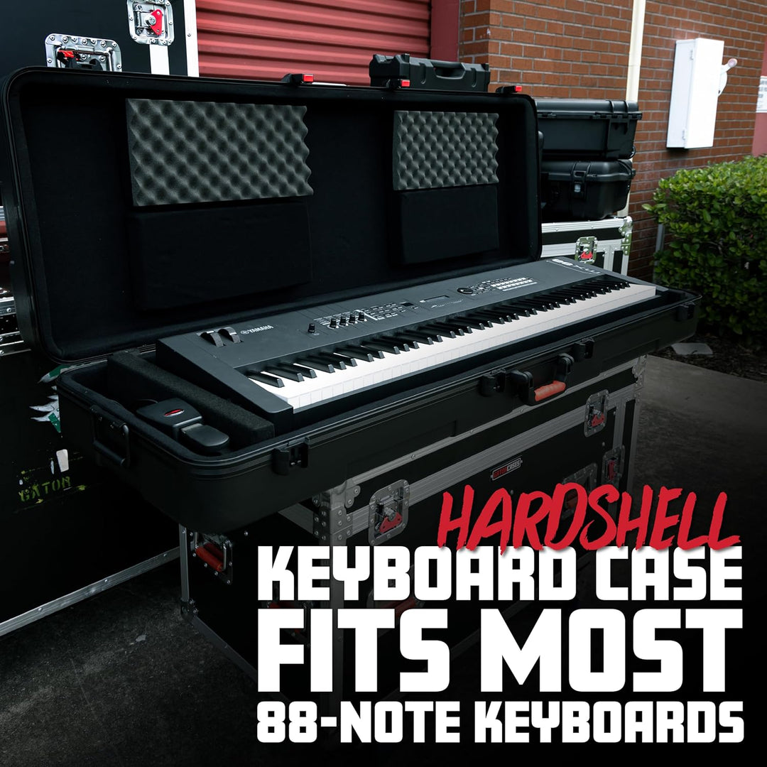 Gator Cases geformtes Flight Case für 88-Tasten Keyboards mit TSA-zugelassenen Verschlüssen und vers