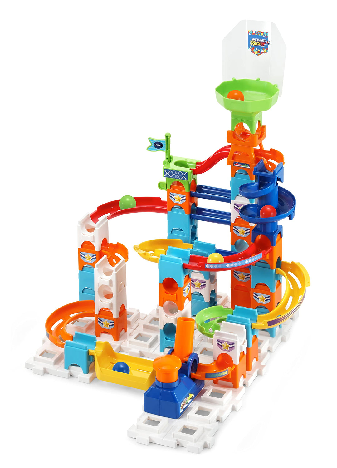 VTech Marble Rush - Adventure Set S100 – Interaktive Murmelbahn mit spannenden Bahnelementen, versch