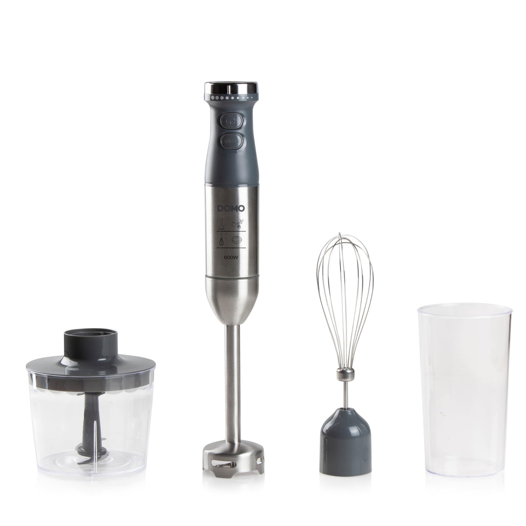 DOMO DO9226M Stabmixer Set - Variabel einstellbare Geschwindigkeit -Mixer-Set 3-in-1 mit Turbo Taste