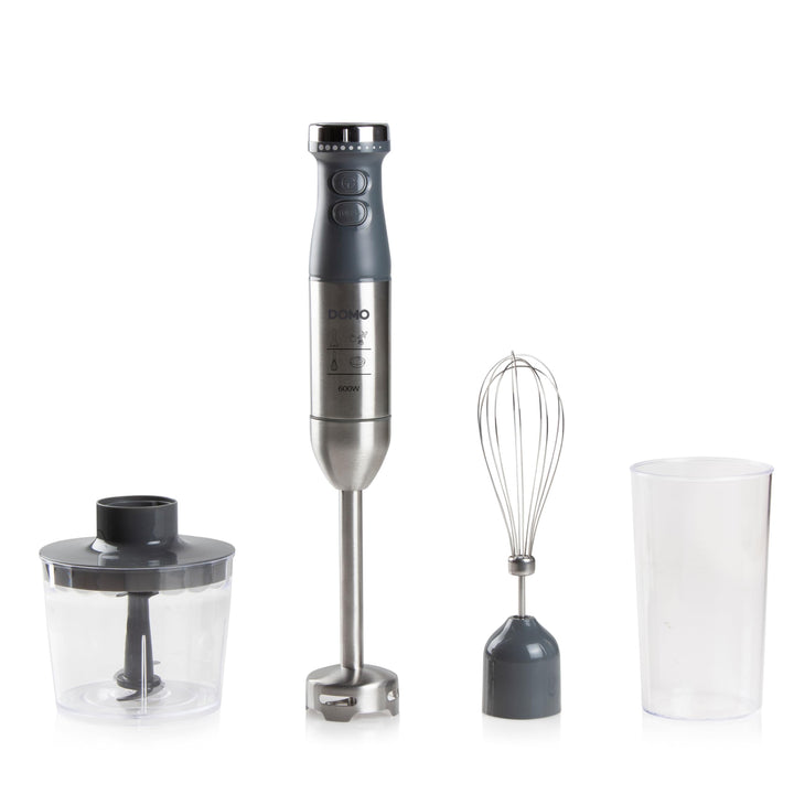 DOMO DO9226M Stabmixer Set - Variabel einstellbare Geschwindigkeit -Mixer-Set 3-in-1 mit Turbo Taste