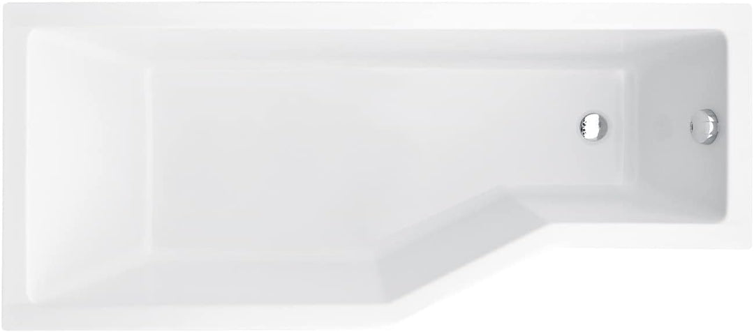 BADLAND Badewanne Original Weiss Acryl Wanne Eckbadewanne INTEGRA 150x75 Links KOMPLETTSET SET mit P