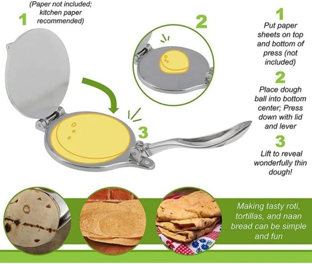 Doumneou KüChe Tortilla Hersteller Presse Teig Fleischpresse Backen Formen Werkzeug Teile Tortilla P