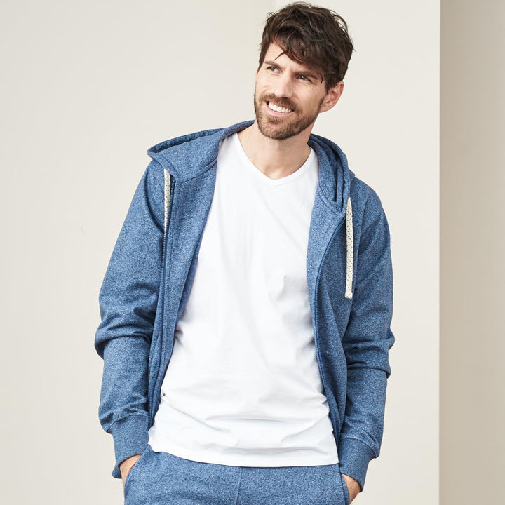 Living Crafts - CAMERON | Kapuzenjacke Herren-100% Baumwolle (Bio) -Sweatshirt mit durchgehendem Rei