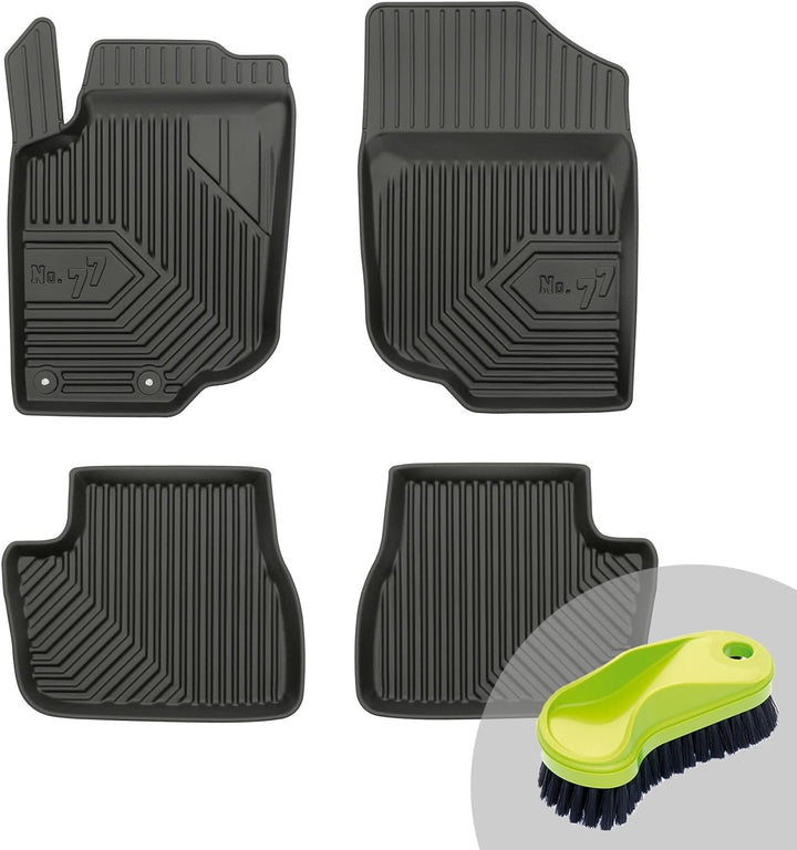 FROGUM No.77 Gummimatten Ganzjahresset von Auto Fussmatten Autofussmatten für Peugeot 207 2006-2012