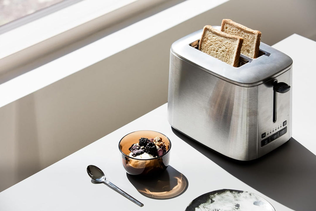Wilfa CLASSIC Toaster - aus Edelstahl, verstellbare Hitzeeinstellungen mit Auftau-, Wiederaufheiz- u