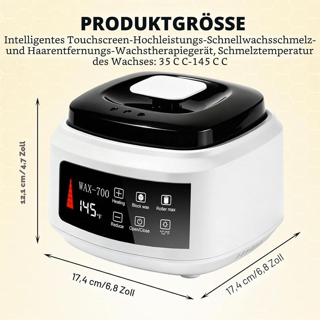Wachswärmer, 500 Ml Wachsschmelzmaschine, 100w Automatische Temperaturregelung Warmwachs Haarentfern