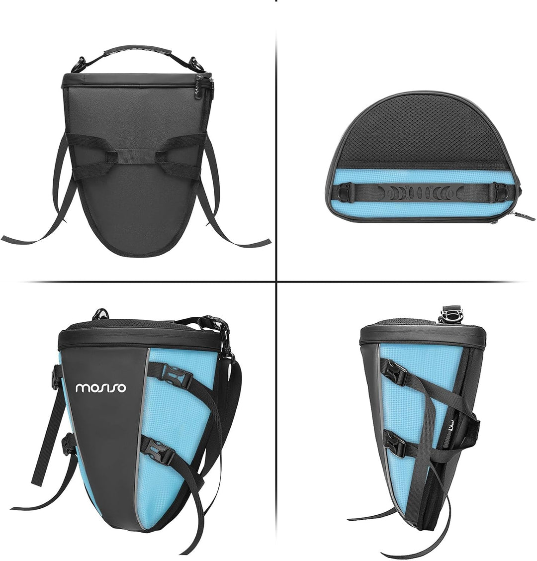 MOSISO Motorrad Hecktasche Multifunktionale wasserdichte Polyester Aufbewahrung Satteltasche, 10L Ou