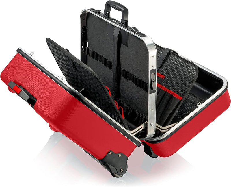 KNIPEX 98 99 15 LE Werkzeugkoffer "BIG Twin Move RED" Werkzeug-Trolley | Rollkoffer leer