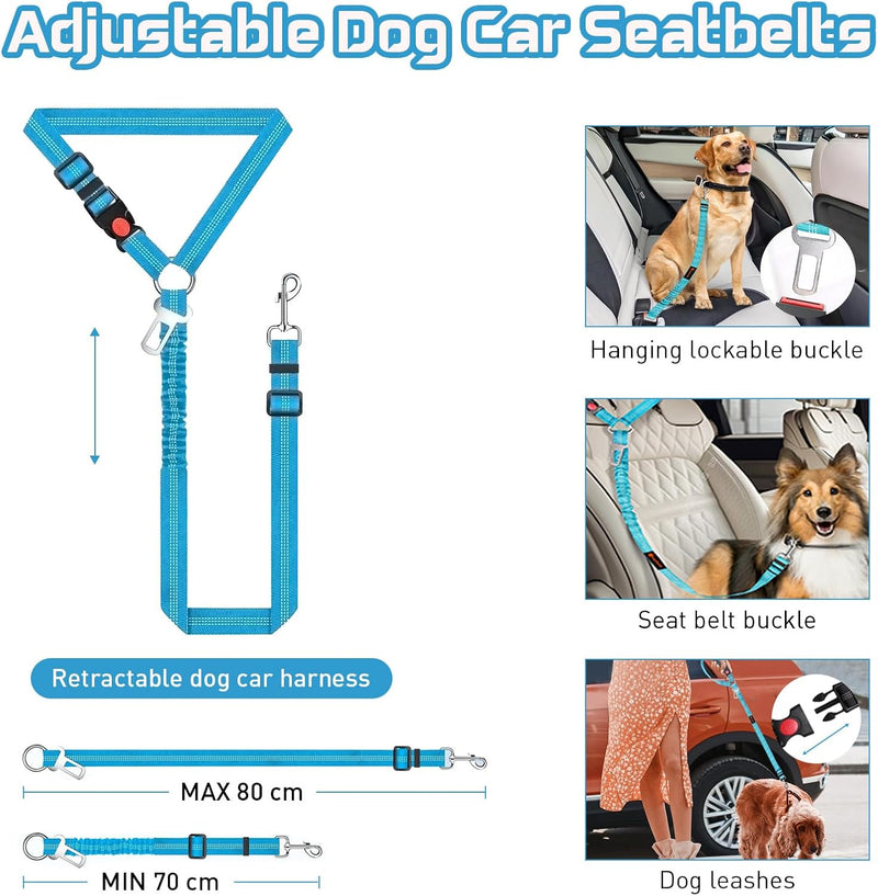 Reiseresa Hundedecke Auto Rückbank, Auto Hundedecke Rücksitz mit Stabilen Hartholzplatten und 2-in-1