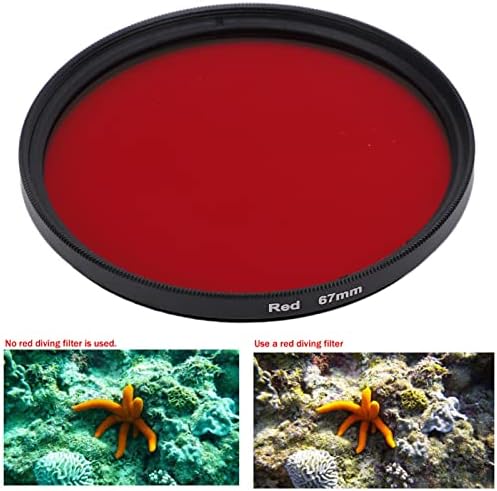 Roter Farbfilter für 67mm 62mm 58mm 55mm 52mm Kameraobjektiv Objektivfilter aus optischem Glas für A