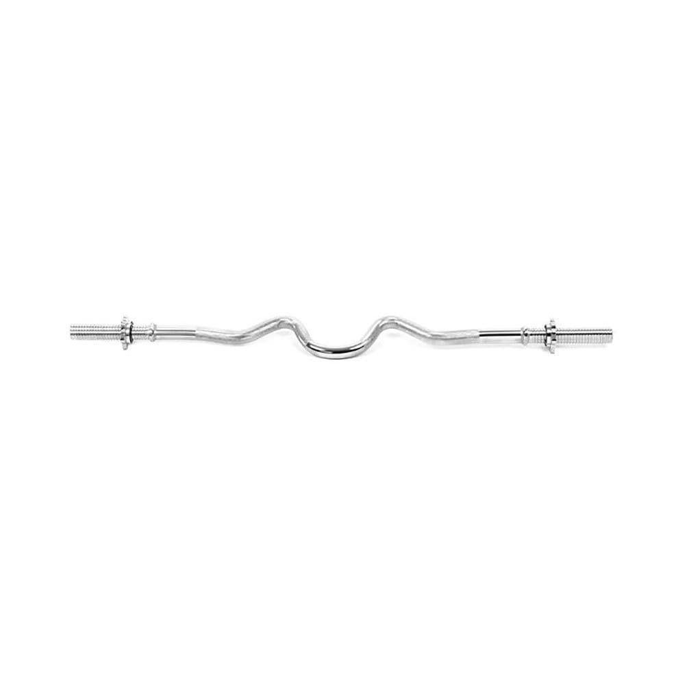 Spokey Unisex Lykos Stahl Combo Griffstück Curl Bar, Silber, 120 cm