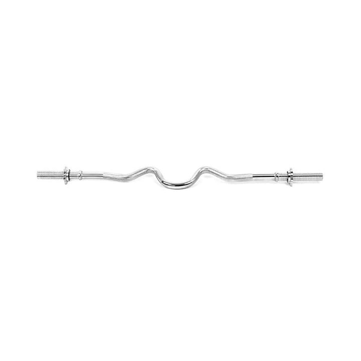 Spokey Unisex Lykos Stahl Combo Griffstück Curl Bar, Silber, 120 cm