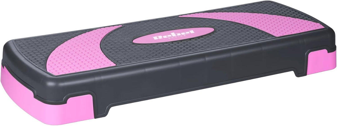 Rebel Step Für Aerobic und Training Fitness 3 Stufen Grau-violett RBA-3225-PU