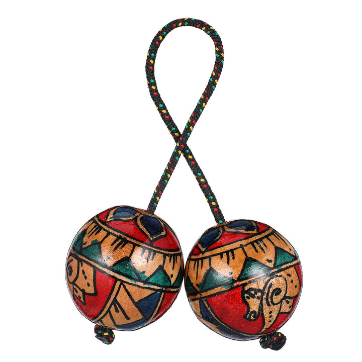 VICASKY Aslatua, Hölzerne Rhythmuskugel, Afrikanische Doppelkürbis-perkussion, Traditionelles Handin