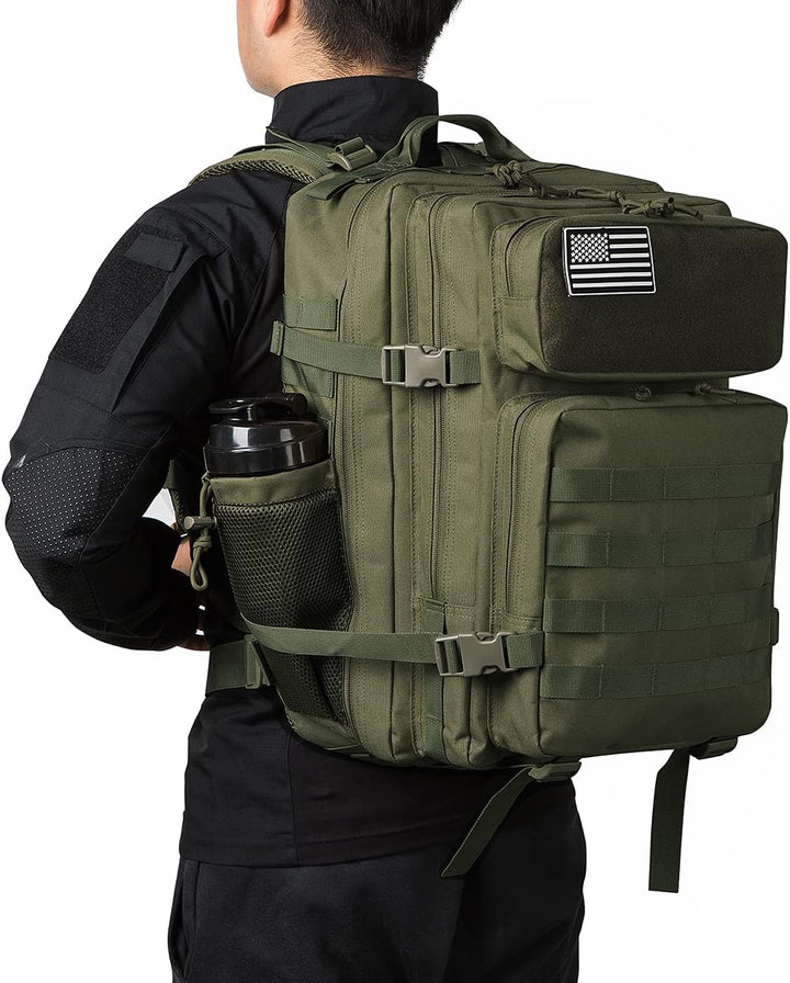 QT&QY Taktischer MilitäR Rucksack Herren Gross 25l/35l/45L Bundeswehr Rucksack 3 Tage Molle Armee Ru