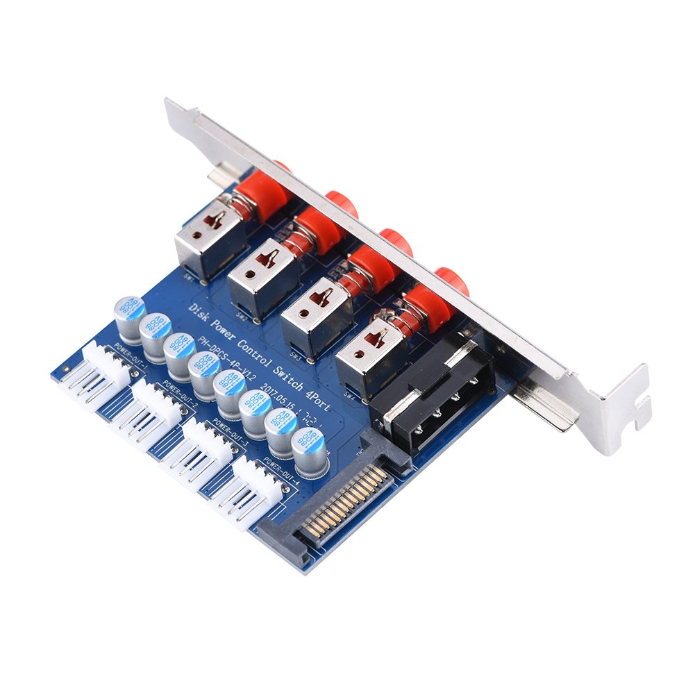 Hopcd HDD Drive Power Switch-Modul, HDD Power Control-Schalter/Festplattenauswahl SATA Drive Switche