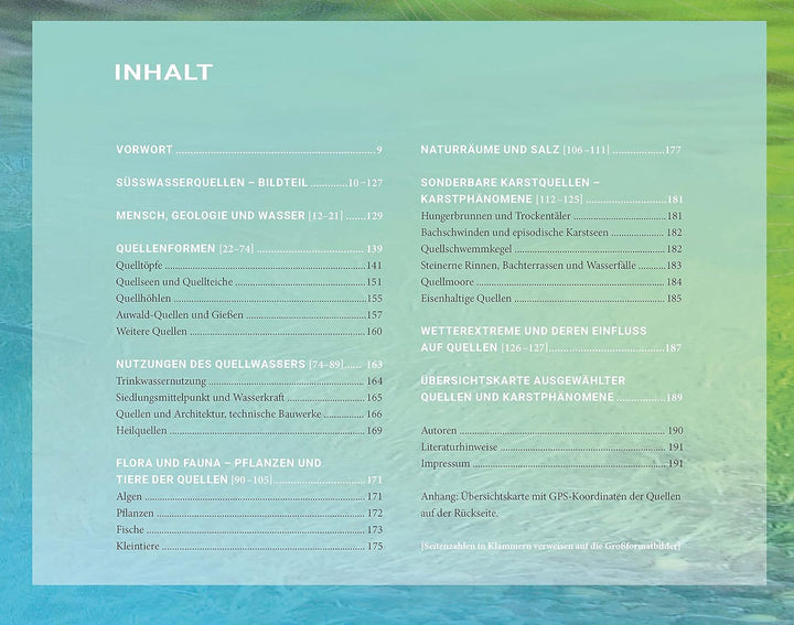 Die Welt der Süsswasserquellen: Deutschlands faszinierende Naturdenkmale, Gebundenes Buch