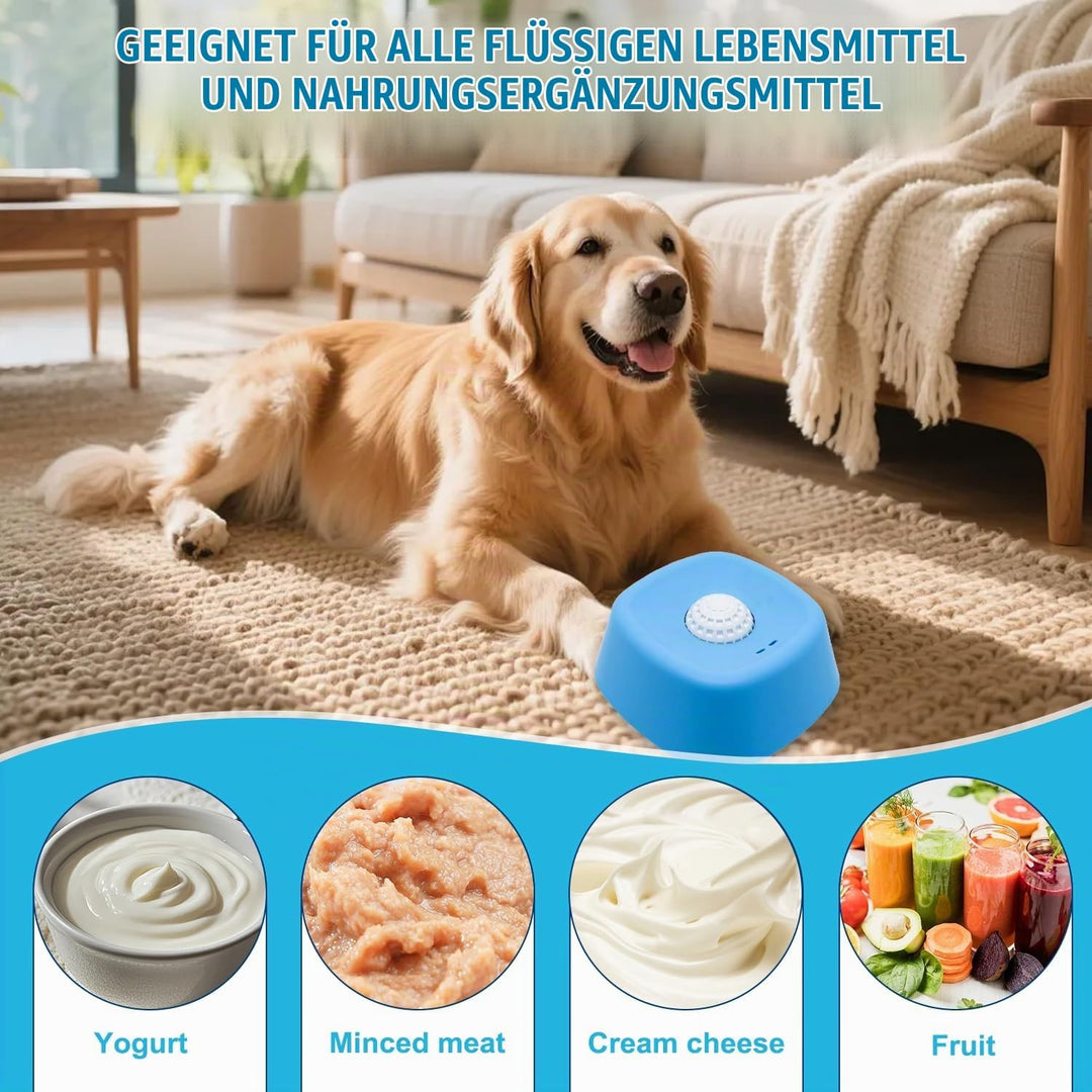Schleckball Hund, 2PCS Lick Bowl Für Hunde, Hundelickspielzeug, PP Nassfutter Lick Pad mit Saugnapfb
