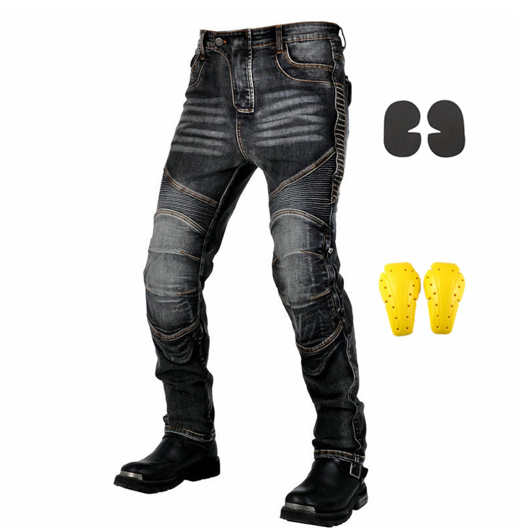 GEBIN Motorradhose Herren, Motorrad Jeans Herren mit Protektoren, Aramidfaser Jeans Herren Motorrad,