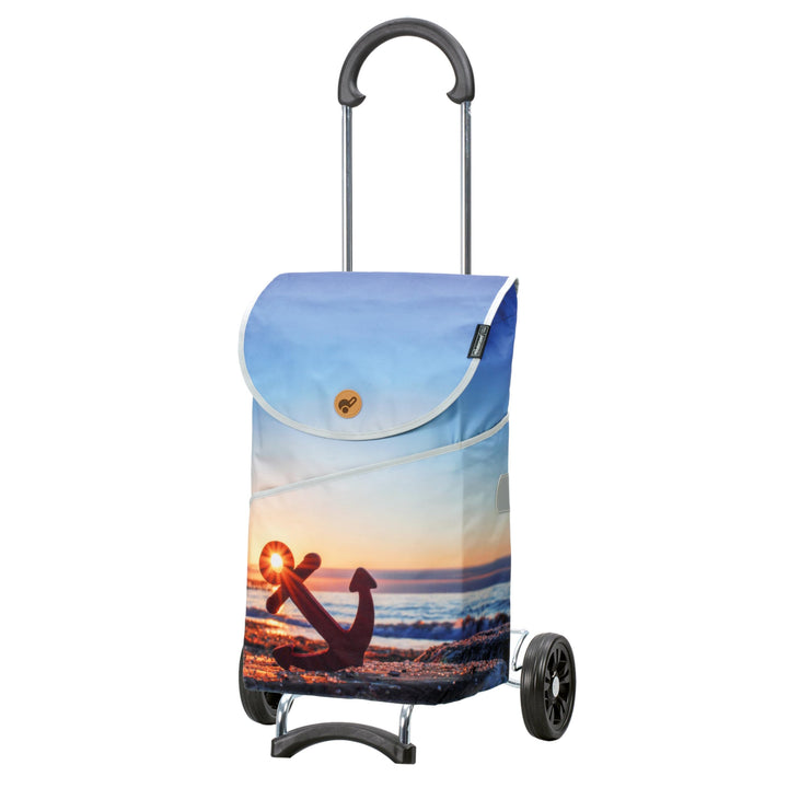 Andersen Einkaufstrolley - klappbar - 46 Liter - belastbar 40 kg - Stahlgestell - mit Kordelzug & Kl
